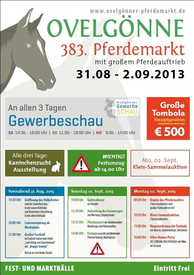 Ovelgönner Pferdemarkt 2013 Logo